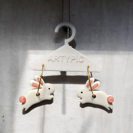 Bunny 3,5cm anneaux acier inoxydables
